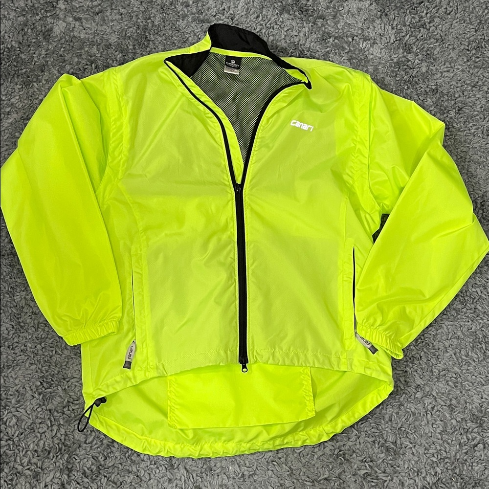 Canari Bright Lime Cycling Jacket Large